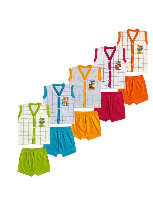 kids printed shorts twin set combo - 21683443 - Very Small Image - 1