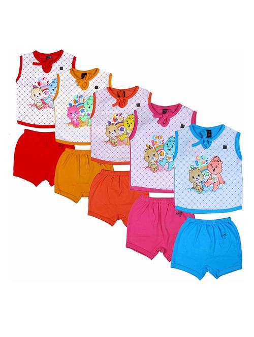 kids printed cotton shorts twin sets combo - 21683460 - Very Small Image - 1