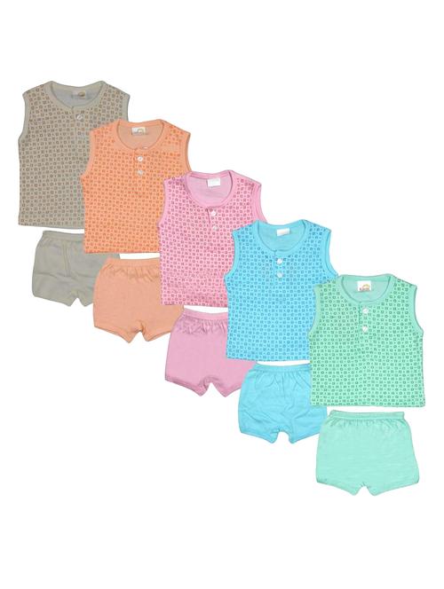 kids printed cotton shorts twin sets combo - 21683463 - Very Small Image - 1