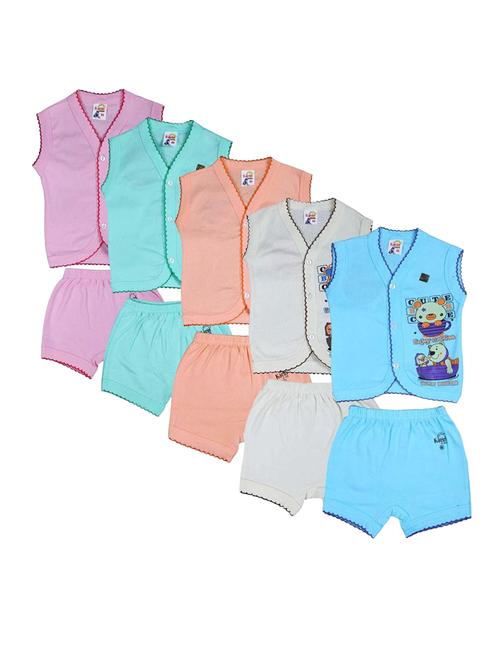 kids printed cotton shorts twin sets combo - 21683467 - Very Small Image - 1