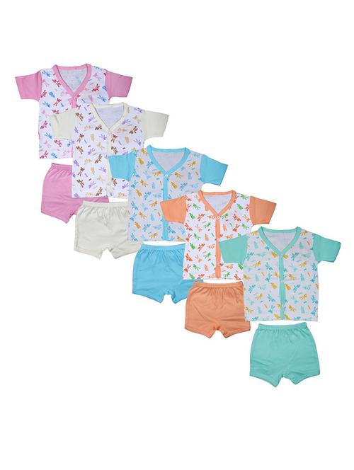 kids printed cotton shorts twin sets combo - 21683468 - Very Small Image - 1
