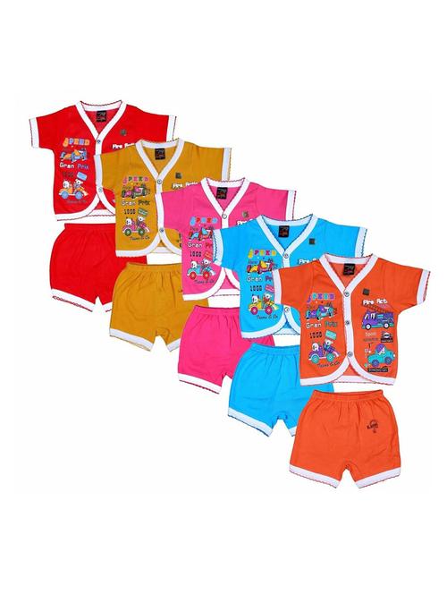 kids printed cotton shorts twin sets combo - 21683471 - Very Small Image - 1