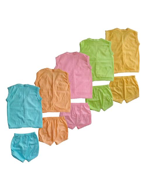 unisex printed clothing combo set for kids - 21683485 - Very Small Image - 1