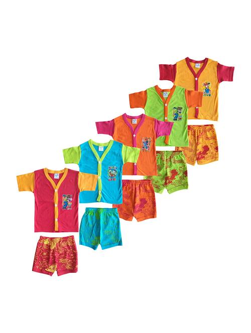 kids printed shorts twin set combo - 21683494 - Very Small Image - 1