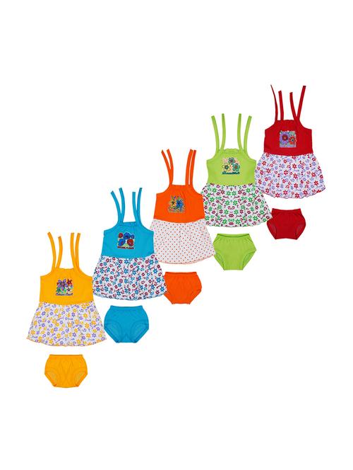 girls printed frock & bloomer combo - 21683502 - Very Small Image - 1