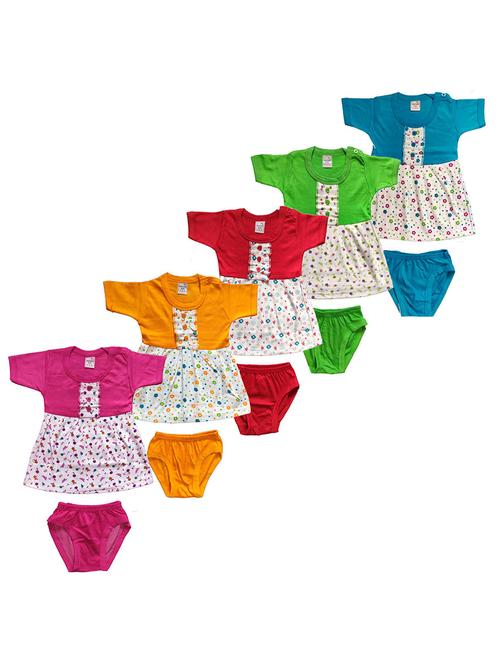 girls printed frock & bloomer combo - 21683522 - Very Small Image - 1