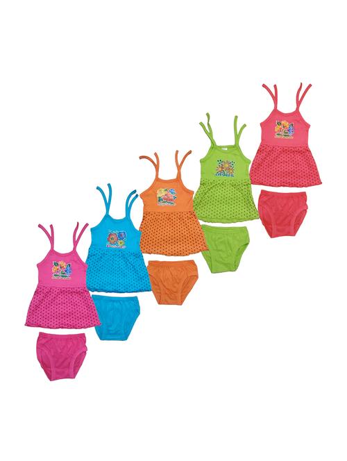 girls printed frock & bloomer combo - 21683532 - Very Small Image - 1