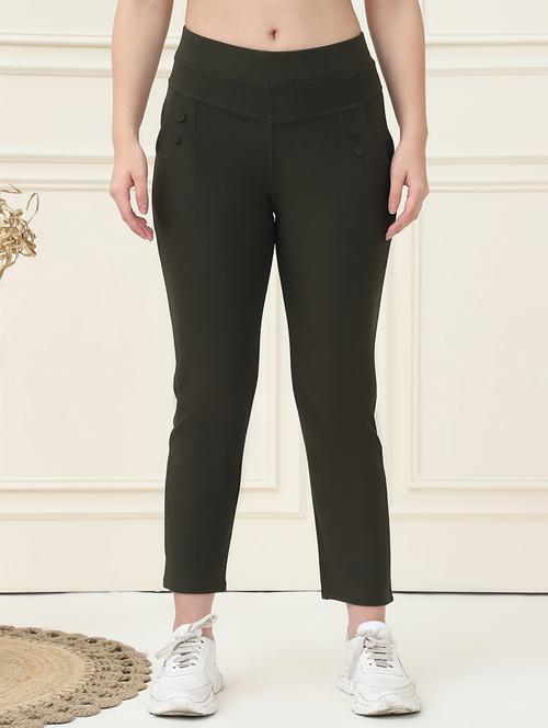 women solid high rise jegging - 21683649 - Very Small Image - 1