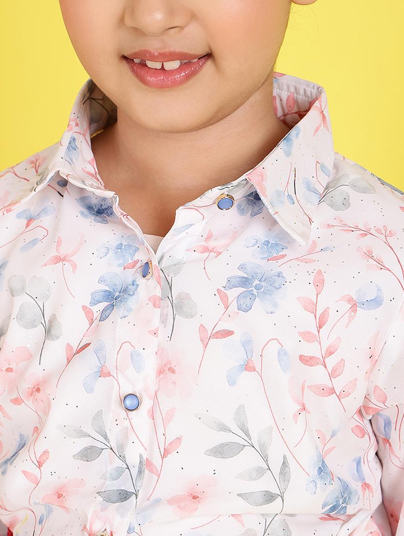 girls collared floral printed shirt - 21683713 - Zoom Image - 5
