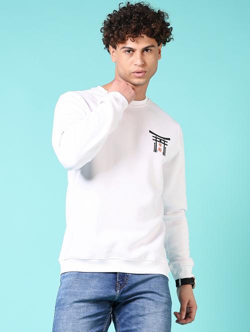 men back print long sleeve sweatshirt - 21683912 - Very Small Image - 1