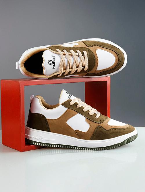 women color block lace up sneakers - 21684701 - Very Small Image - 1