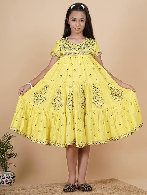 girls printed tiered dress - 21684893 - Very Small Image - 1