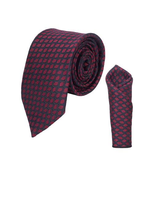 men elegant self-textured tie with pocket  - 21685039 - Very Small Image - 1