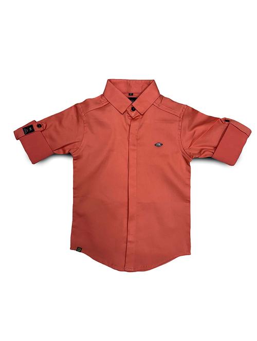 boys long sleeves solid shirt - 21685499 - Very Small Image - 1