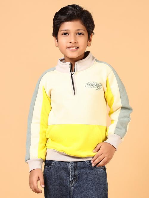 boys color blocked lobg sleeve sweatshirt - 21685766 - Very Small Image - 1