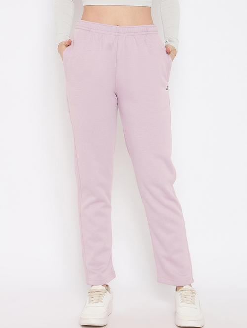women solid high rise track pant - 21686096 - Very Small Image - 1