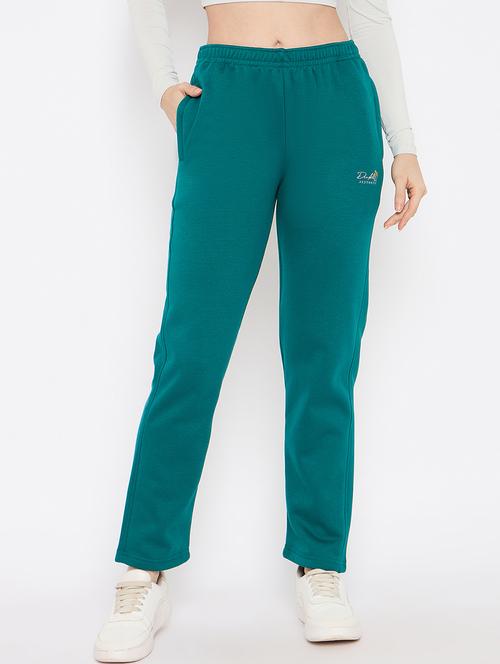 women solid mid rise track pant - 21686099 - Very Small Image - 1