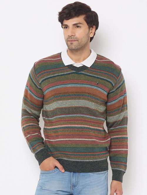 men self designed long sleeves pullover - 21686353 - Very Small Image - 1