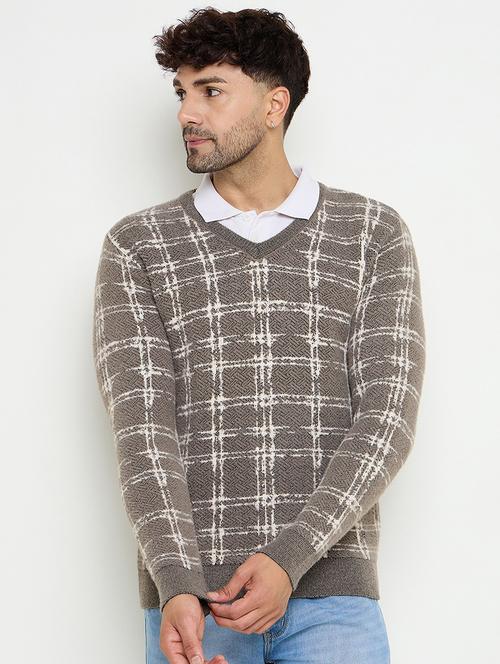 men self designed long sleeves pullover - 21686360 - Very Small Image - 1