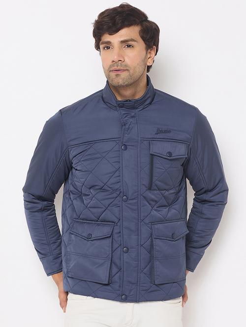 men long sleeves solid puffer jacket - 21686405 - Very Small Image - 1