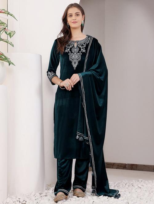 women three quarter sleeve suit set - 21686458 - Very Small Image - 1