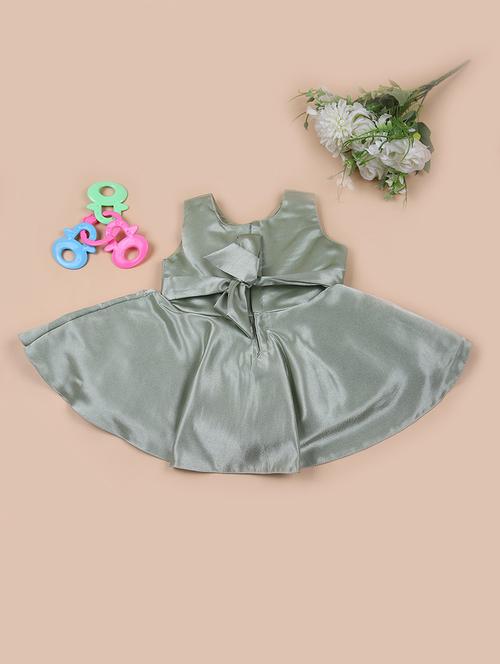 girls sequined round neck sleeveless frock - 21686607 - Very Small Image - 1