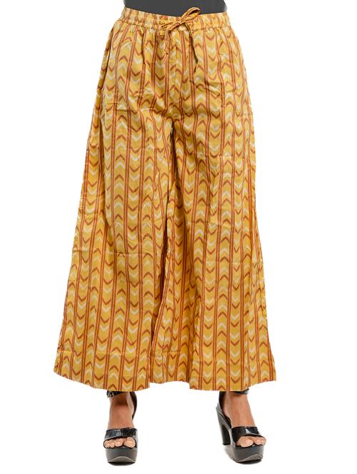 women printed mid rise flared palazzo - 21686833 - Very Small Image - 1