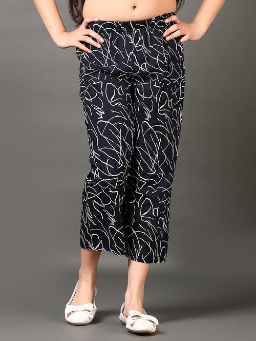 girls printed mid rise palazzo - 21687517 - Very Small Image - 1