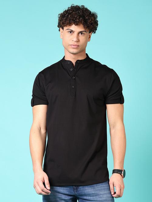 men solid short sleeves slim fit t-shirt - 21687649 - Very Small Image - 1