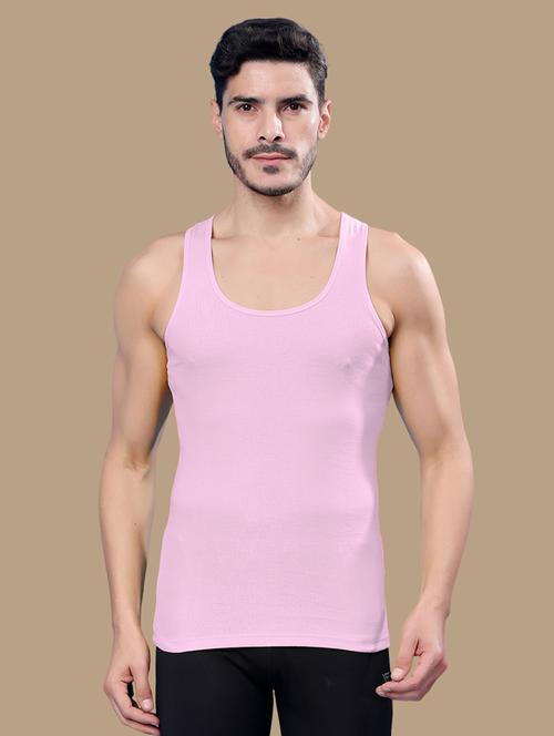 men scoop neck solid vest - 21687999 - Very Small Image - 1