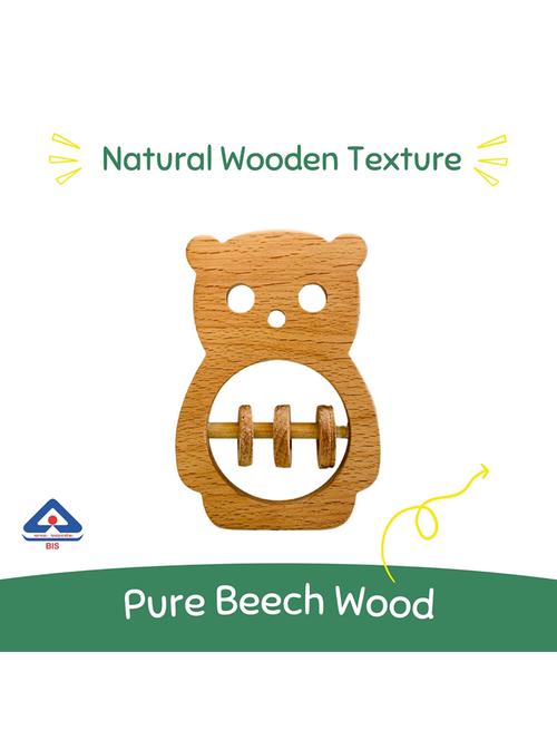 beech wood bear rattle - 21688870 - Very Small Image - 1