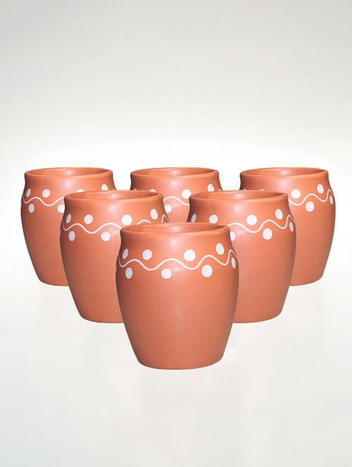 ekaura asthetic terracotta kulhad set of 6 - 21688962 - Very Small Image - 1
