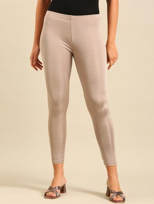 women solid mid rise legging - 21689867 - Very Small Image - 1