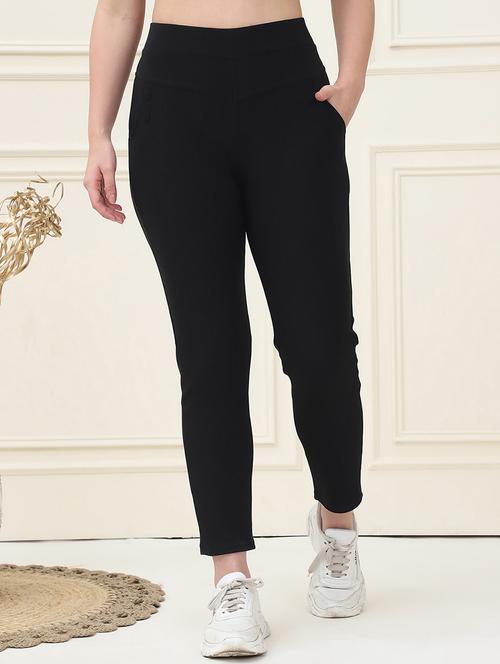 women solid high rise jegging - 21690667 - Very Small Image - 1