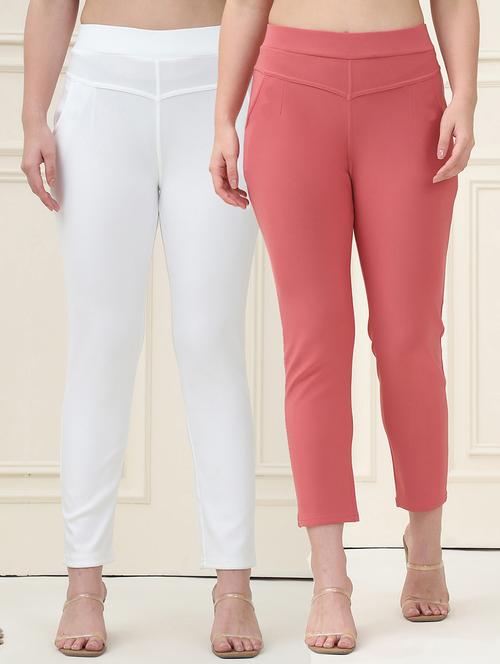 women pack of 2 solid jegging - 21690688 - Very Small Image - 1