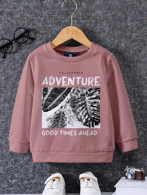 boys front print long sleeve sweatshirt - 21690874 - Very Small Image - 1