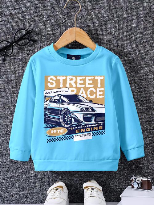 boys front print long sleeve sweatshirt - 21690879 - Very Small Image - 1