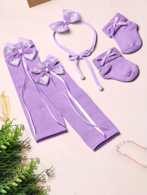 girls sets of legwarmer with socks & headband - 21690989 - Very Small Image - 1