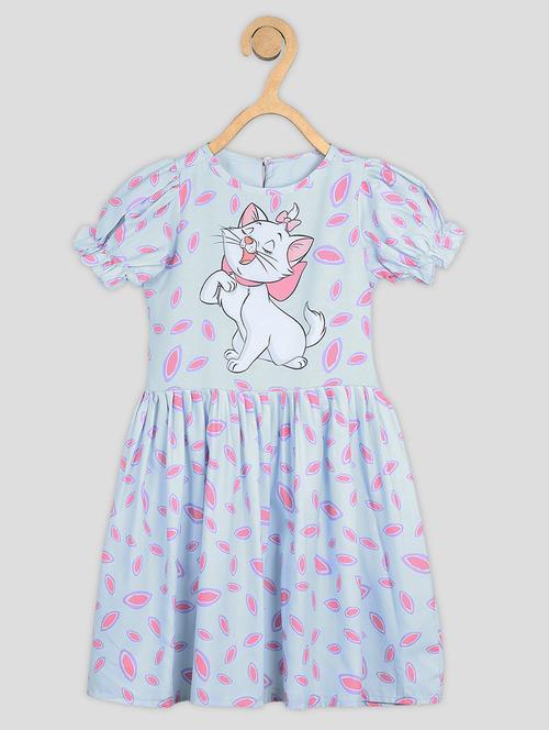 girls printed round neck frock - 21691248 - Very Small Image - 1