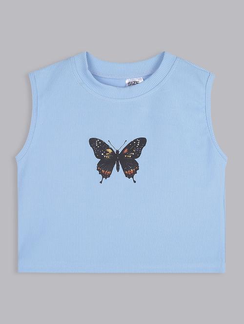 girls round neck graphic printed top - 21691264 - Very Small Image - 1