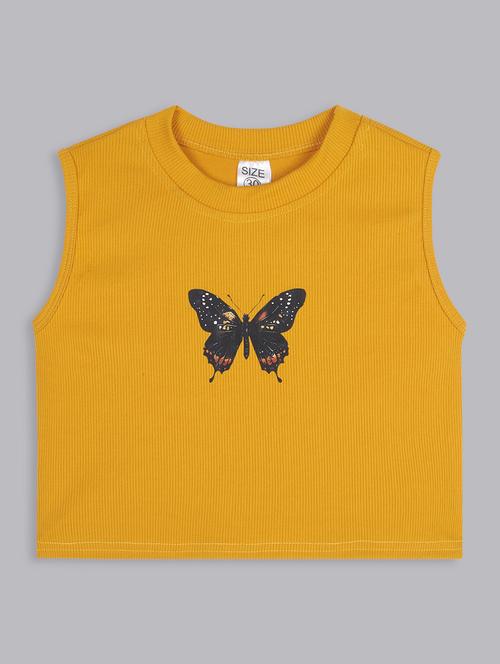 girls round neck graphic printed top - 21691265 - Very Small Image - 1