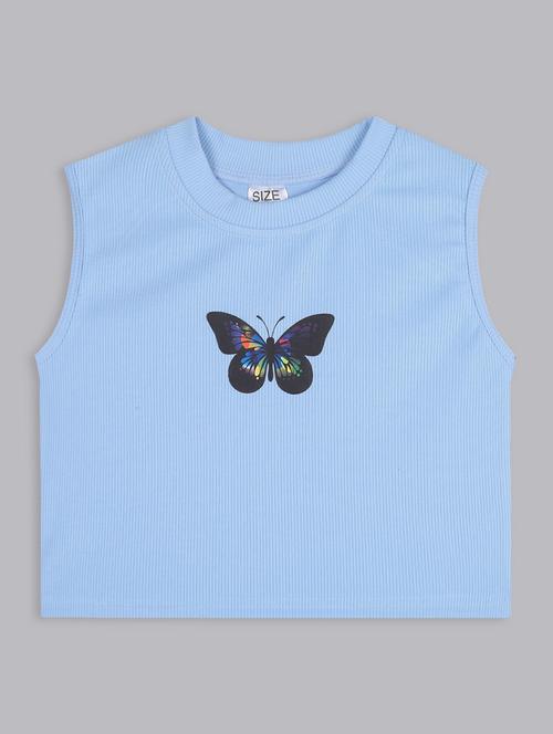 girls round neck graphic printed top - 21691266 - Very Small Image - 1