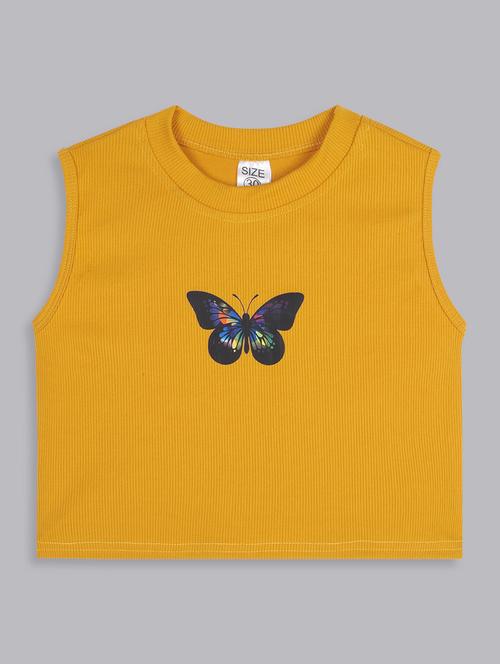 girls round neck graphic printed top - 21691267 - Very Small Image - 1