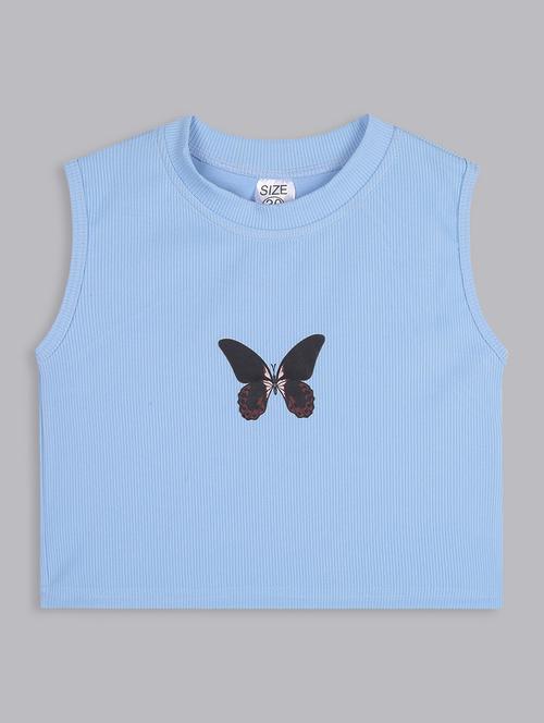 girls round neck graphic printed top - 21691270 - Very Small Image - 1