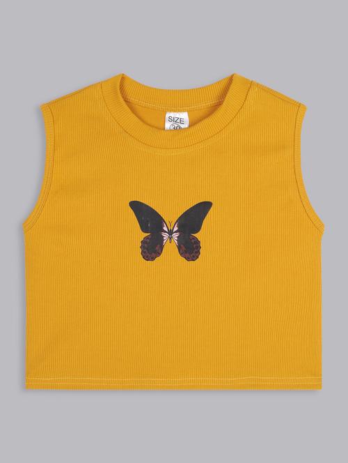 girls round neck graphic printed top - 21691271 - Very Small Image - 1