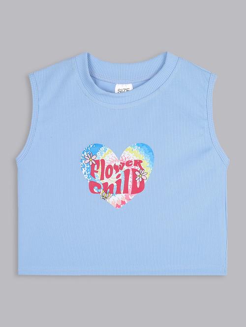 girls round neck graphic printed top - 21691274 - Very Small Image - 1
