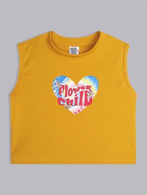 girls round neck graphic printed top - 21691275 - Very Small Image - 1