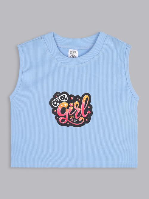 girls round neck graphic printed top - 21691276 - Very Small Image - 1