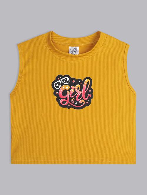 girls round neck graphic printed top - 21691277 - Very Small Image - 1