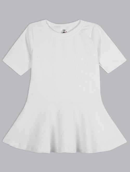 girls round neck solid top - 21691283 - Very Small Image - 1
